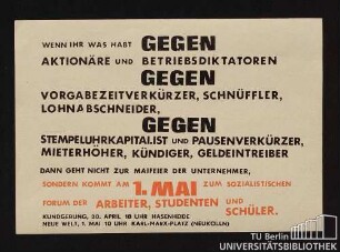 Wenn ihr was habt gegen