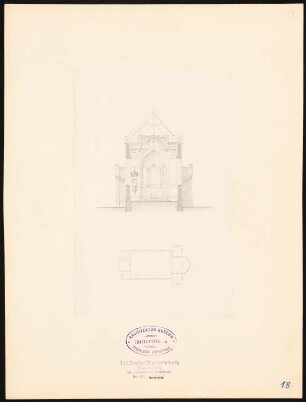 Kirche: Grundriss, Schnitt