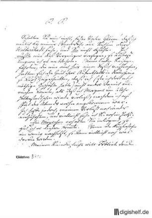 1: Brief von Dietrich Wilhelm Soltau an Johann Wilhelm Ludwig Gleim