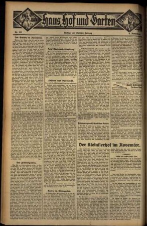Vierte Ausgabe vom Sonntag, den 06. November 1932.