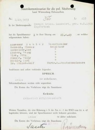 Leins, Oswald