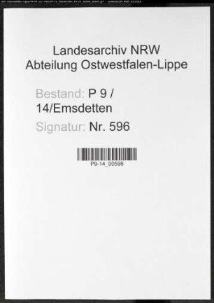 Sterberegister Standesamt Emsdetten