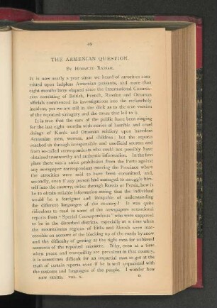 The Armenian Question.