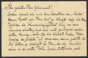 Brief an Ludwig Strecker  an B. Schott's Söhne : 20.03.1913