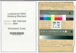 Entnazifizierung Emilie Schuchardt , geb. 17.08.1899 ()