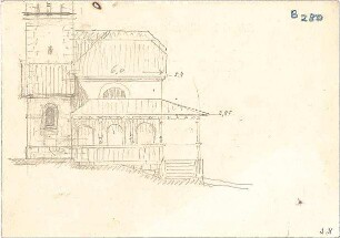 Thiersch, August ; Bad Reichenhall; Hl. Kreuz - Kapelle - Ansicht