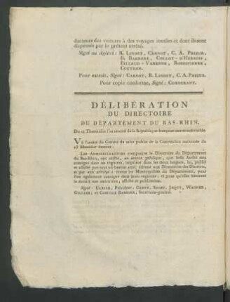 Délibération Du Directoire Du Département Du Bas-Rhin ...