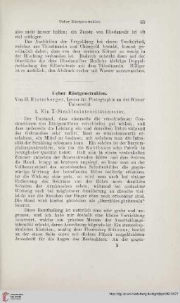 Ueber Röntgenstrahlen