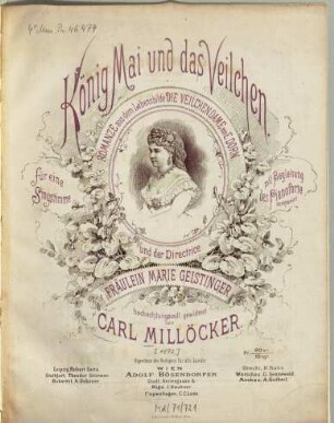 König Mai und das Veilchen : Romanze aus d. Lebensbilde Die Veilchendame von E. Dorn ; für 1 Singstimme mit Begl. d. Pianoforte