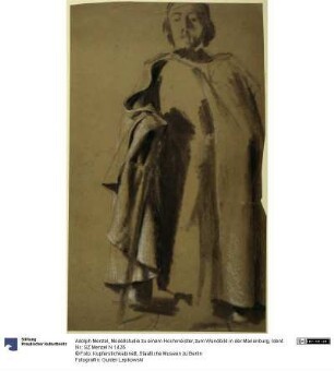 Modellstudie zu einem Hochmeister, zum Wandbild in der Marienburg