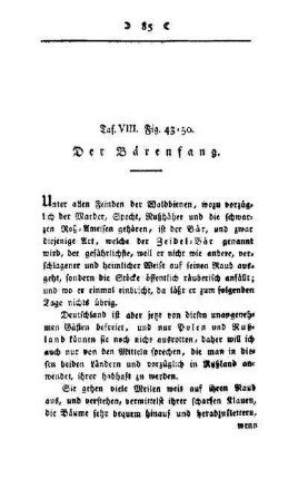 ¬Der¬ Bärenfang : Taf. VIII, Fig. 43 - 50
