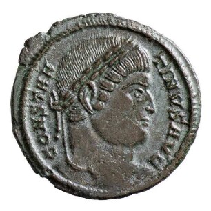 Münze, Follis, Aes 3, 326 n. Chr.