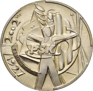 Medaille von Victor Huster auf 75 Jahre Postsportverein in Karlsruhe