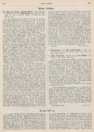 345-346 Kleine Kritiken