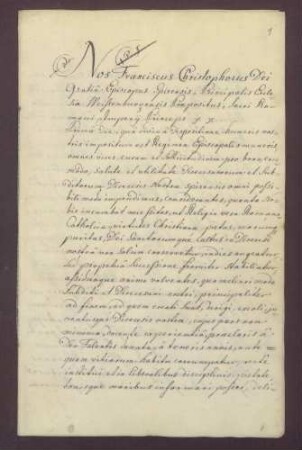 Bischof Franz Christoph von Speyer errichtet ein Jesuiten-Gymnasium zu Bruchsal und weist für die Anstaltszwecke die Zinsen aus verschiedenen Stiftungskapitalien und Einkünfte gewisser Pfründen an.