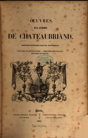 Oeuvres de M. Le vicomte de Chateaubriand
