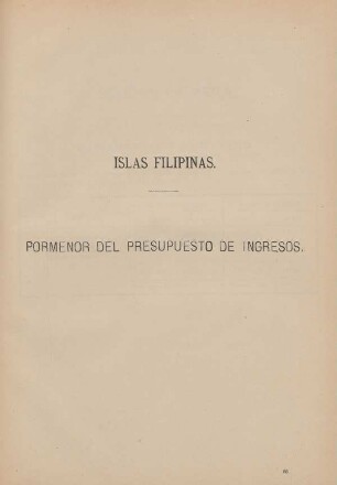 Pormenor del presupuesto de ingresos