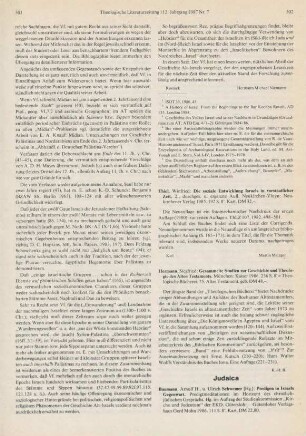 502-505 [Rezension] Predigen in Israels Gegenwart