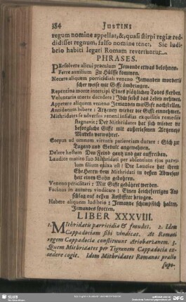 Liber XXXVIII.