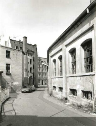 Görlitz. Kleine Konsulstraße. Blick nach Nordwesten zur Konsulstraße