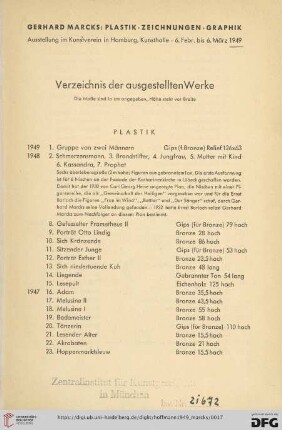 Plastik (Nr. 1-81)