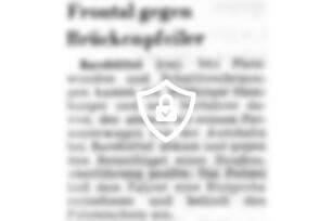 Frontal gegen Brückenpfeiler