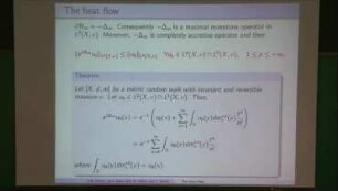 Heat Flow on Metric Random Walk Spaces