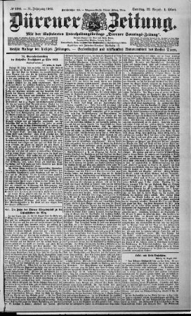 Dürener Zeitung. 1886-1919
