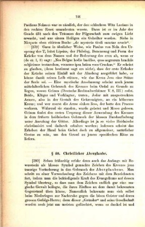 § 40. Christlicher Aberglaube.