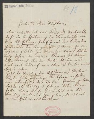 Brief an Adolph Fürstner : 03.01.1861