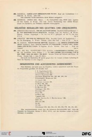 Religiöse Medaillen des Quattro- und Cinquecento. (Nr. 354-357)