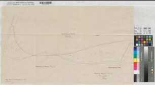 Hamm (Hamm) Gemeindegrenze mit Berge (Gemarkung Hamm Flur 9) 1938 1 : 1250 45 x 75 Pause mit Einzeichnung Regierung Arnsberg Nr. 17766
