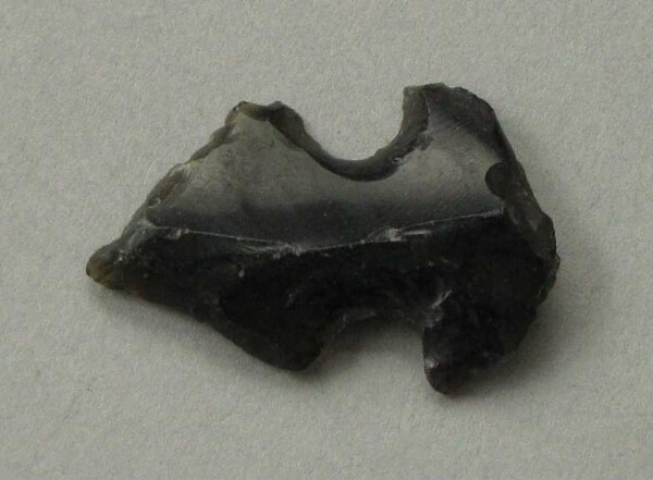 Arrowhead made from obsidian