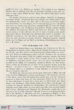 4. Der Kirchenflügel 1723-1726