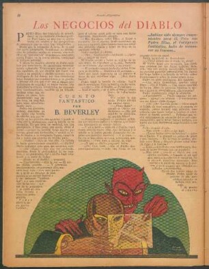 Los negocios del diablo : Cuento fantástico por B. Beverley