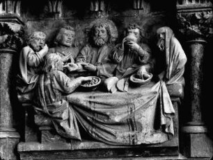 Brüstungsrelief: Das letzte Abendmahl
