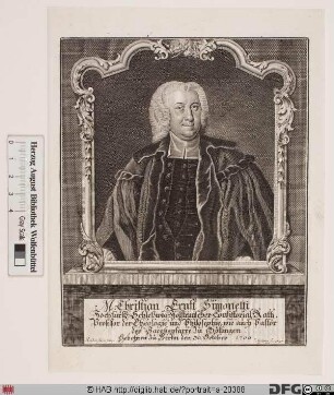 Bildnis Christian Ernst Simonetti