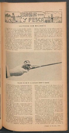 La pesca con molinete : Caza y pesca