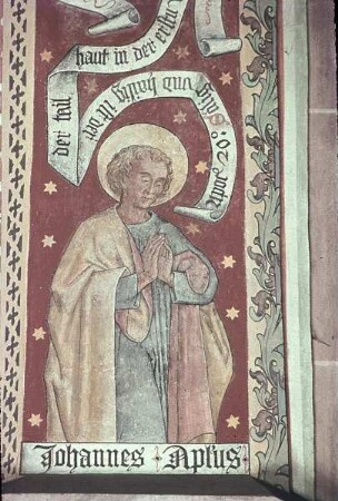 Credo-Apostel-Zyklus — Judas Makkabäus, ein Engel und Johannes — Der Apostel Johannes