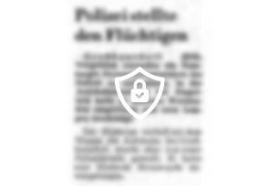 Polizei stellte [Name maskiert]