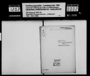 Firma J. Heilbronner & Guggenheimer oHG in München Bewerber: Lothar Schauer, Prokurist, München Lagerbuch-Nr. 888 Konstanz
