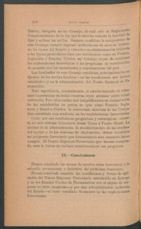 IX - Conclusiones