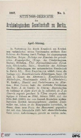 April-Sitzung