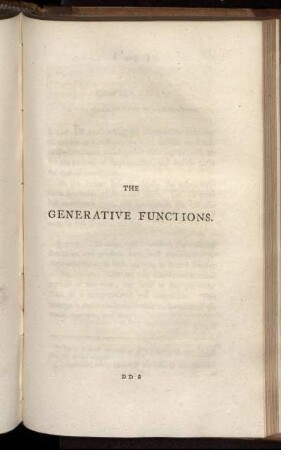 The Generative Functions