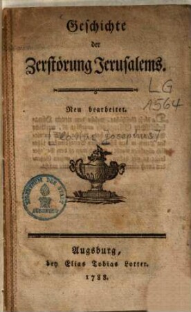 Geschichte der Zerstörung Jerusalems