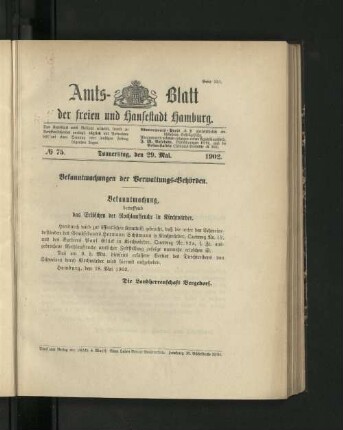 No. 75. 29. Mai. 1902.