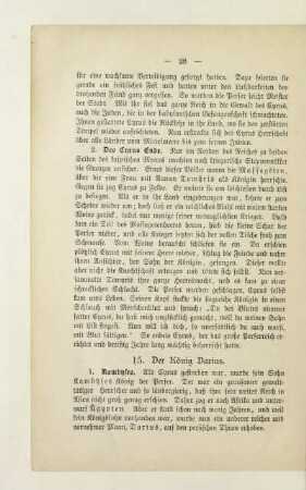 15. Der König Darius