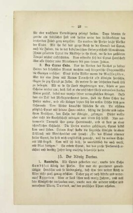 15. Der König Darius