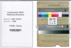 Entnazifizierung Georg Fadtke , geb. 00.00.0000 (Landesoberinspektor)