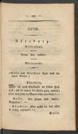 XXVIII. Asseburg. Rittersaal